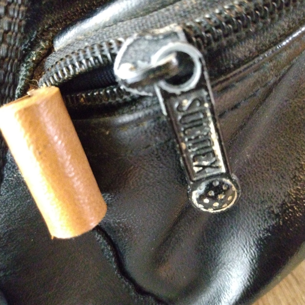 Solidex Performance Black/Tan Leather Waistbag - image 4